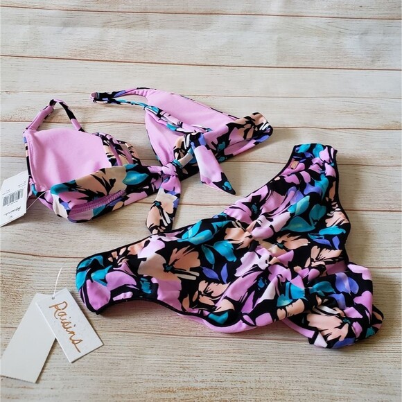 Raisins Salt & Soul Miami Floral Cheeky Bikini Top and Bottom Set - Picture 6 of 13